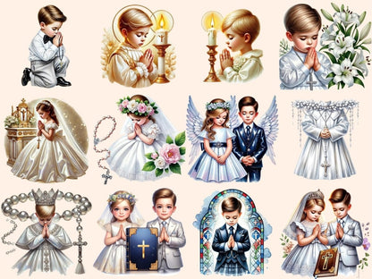 First Communion Kids Clipart Children Communion - Wonders Artist