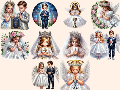 First Communion Kids Clipart Children Communion - Wonders Artist
