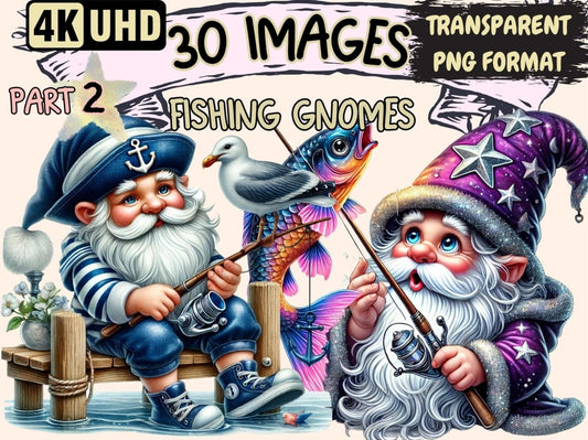 Fishing Gnomes (P2) Clipart angler gnome images - Wonders Artist