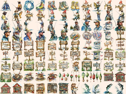 Fishing Watercolor Clipart fish clipart - Wonders Artist