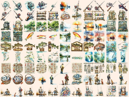 Fishing Watercolor Clipart fish clipart - Wonders Artist