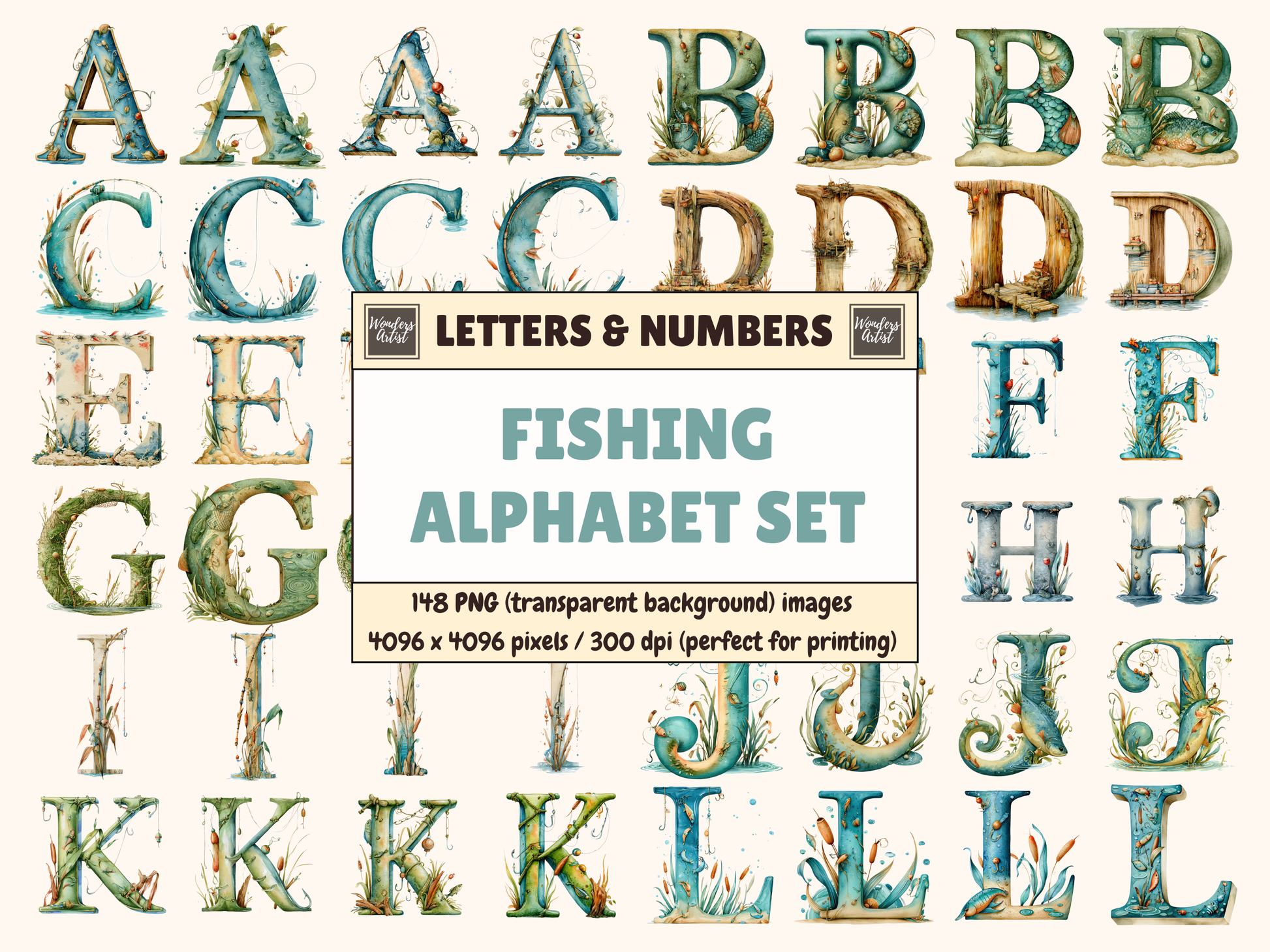 Fishing Alphabet & Numbers