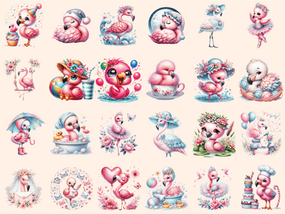 Flamingos Clipart autopost bird clipart bird downloads - WondersArtist