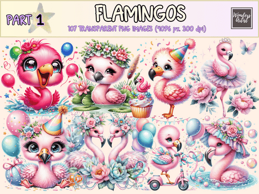 Flamingos Clipart autopost bird clipart bird downloads - WondersArtist