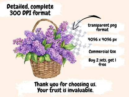 Floral Baskets Watercolor Clipart floral basket png - Wonders Artist