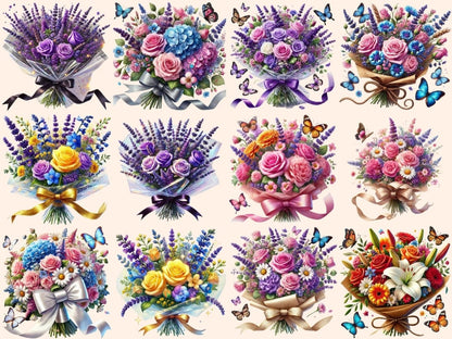 Floral Bouquets Clipart bouquet clipart - Wonders Artist