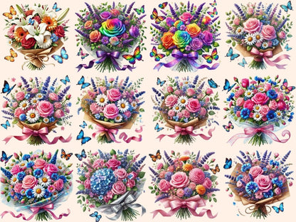 Floral Bouquets Clipart bouquet clipart - Wonders Artist