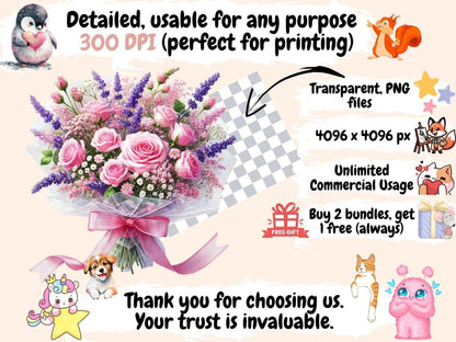 Floral Bouquets (P2) Clipart bouquet clipart - Wonders Artist