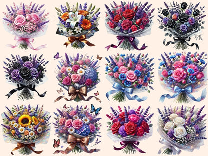 Floral Bouquets (P2) Clipart bouquet clipart - Wonders Artist
