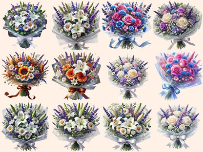 Floral Bouquets (P2) Clipart bouquet clipart - Wonders Artist