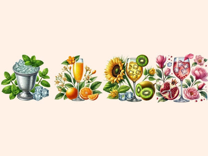 Floral Cocktails Clipart cocktail clipart - Wonders Artist