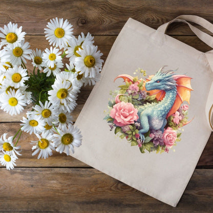 Floral Dragons Watercolor Clipart dragon art - Wonders Artist