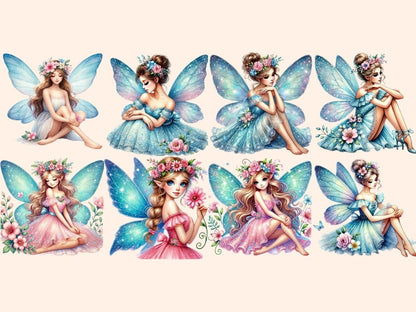 Floral Fairies (P2) Clipart fairy art - Wonders Artist