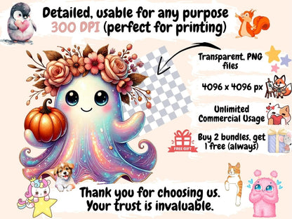 Floral Halloween Clipart Floral Halloween Art - Wonders Artist