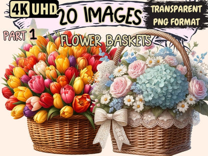 Flower Baskets Clipart basket clipart - Wonders Artist