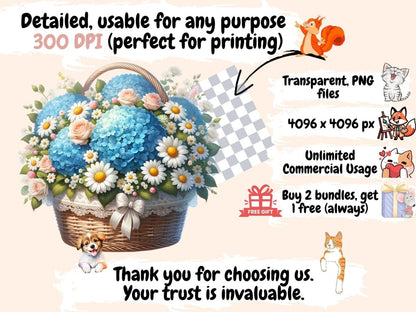 Flower Baskets (P3) Clipart Basket design - Wonders Artist