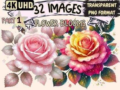 Flower Blooms Clipart blooming artwork - Wonders Artist