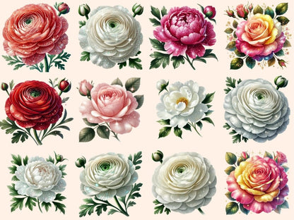 Flower Blooms Clipart blooming artwork - Wonders Artist