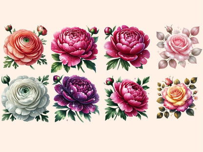 Flower Blooms Clipart blooming artwork - Wonders Artist