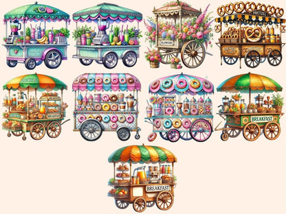 Food Carts Clipart Cart Graphics - Wonders Artist