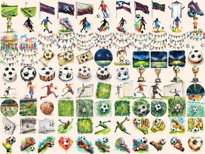 Football Watercolor Clipart football clipart - Wonders Artist