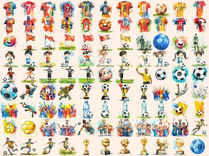 Football Watercolor Clipart football clipart - Wonders Artist