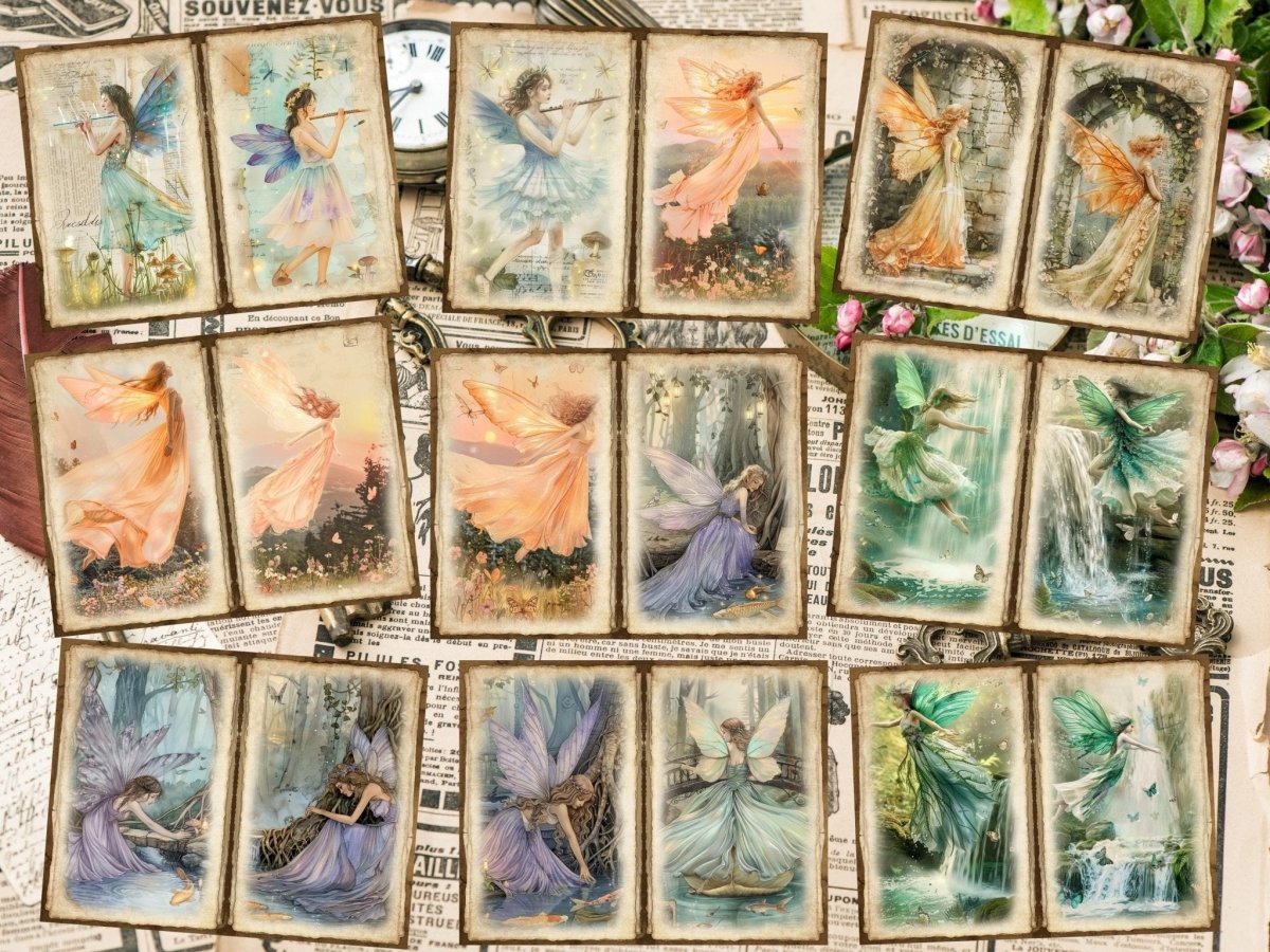 Forest Fairies Journal Pages (P2) Enchanted Forest Art - Wonders Artist