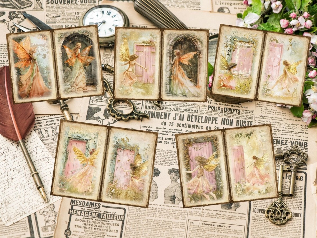 Forest Fairies Journal Pages (P2) Enchanted Forest Art - Wonders Artist