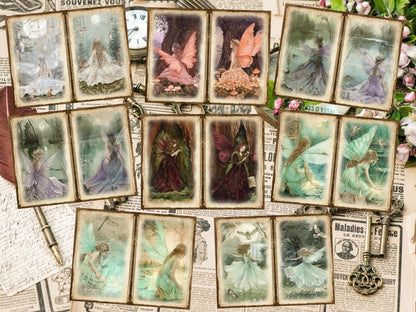 Forest Fairies Journal Pages (P3) Enchanted Forest Art - Wonders Artist