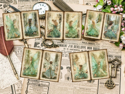 Forest Fairies Journal Pages (P4) Enchanted Forest Art - Wonders Artist