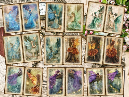 Forest Fairies Journal Pages (P4) Enchanted Forest Art - Wonders Artist