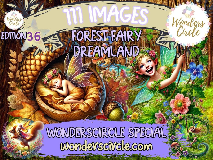 Metsän keijun unelma-alue Clipart (RAJOITETTU ERÄ)