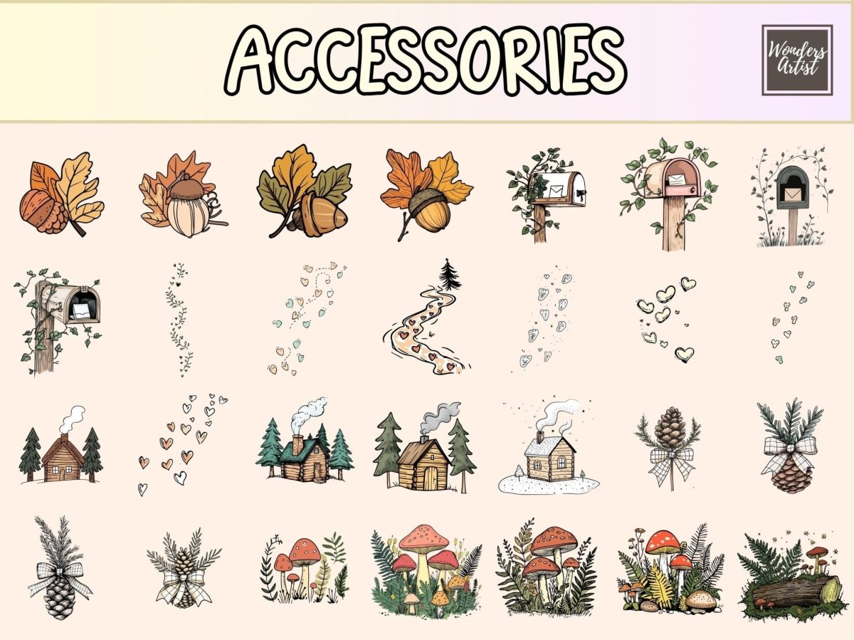 Forest Friends Cardmaking Clipart animal clipart png - Wonders Artist