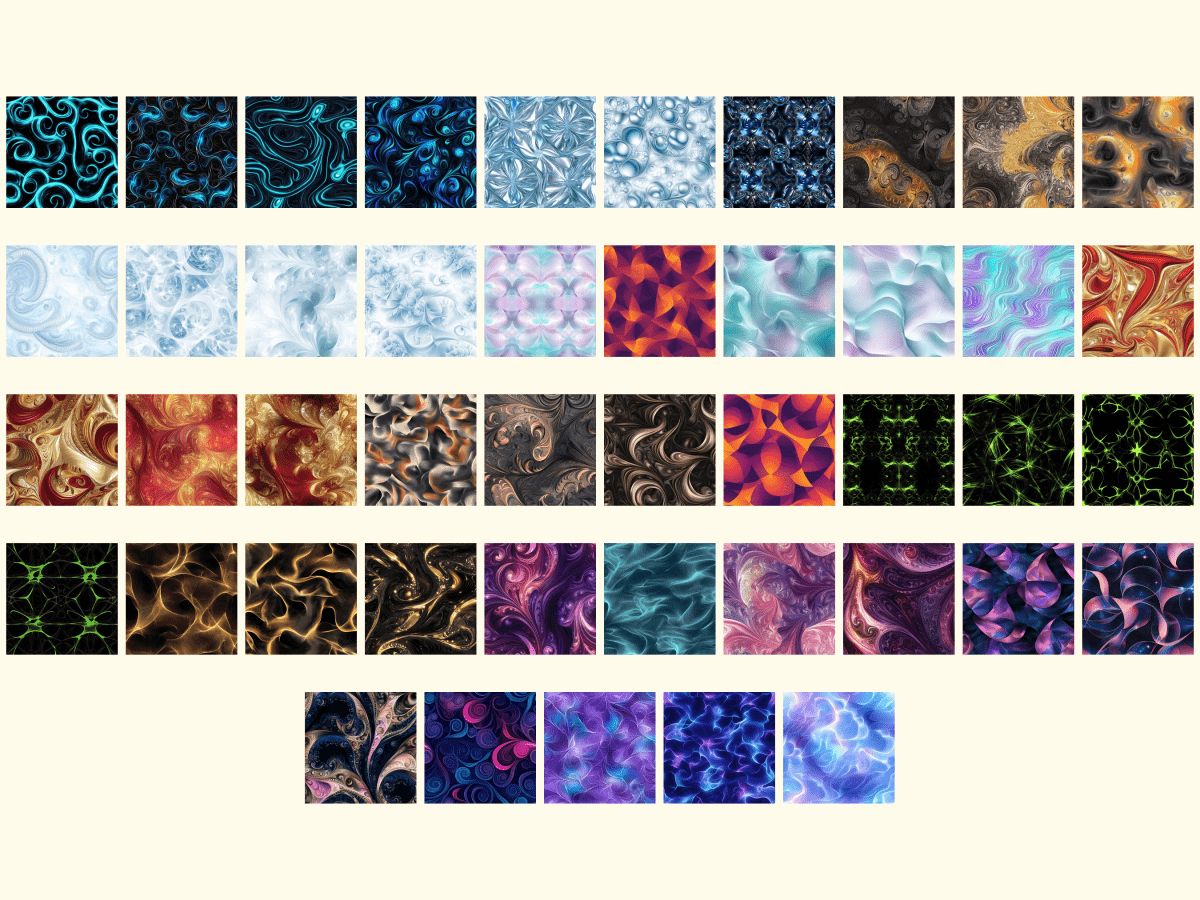 Fractals Digital Paper All Bundles Backgrounds Digital Paper - WondersArtist