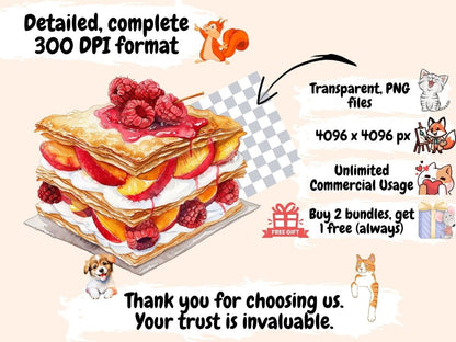 French Pastries Watercolor Clipart croissant clipart - Wonders Artist