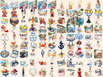 French Riviera Watercolor Clipart coastal france png europe travel png france clipart - WondersArtist