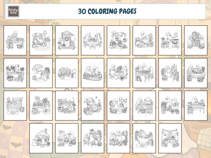 Friendly Ghosts Coloring Book — preview 2