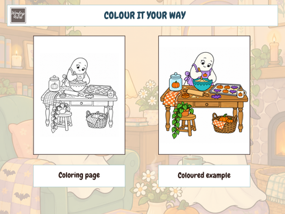 Friendly Ghosts Coloring Book — preview 3