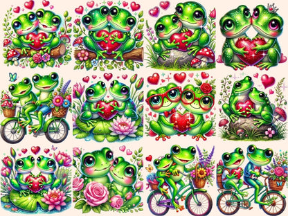 Frog Couples Clipart frog couple design - Wonders Artist