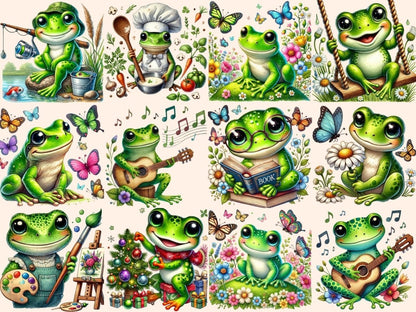Frogs Clipart Cute frog art - Wonders Artist