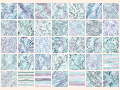 Frosted Gems Seamless Digital Paper Crystal Seamless - Wonders Artist