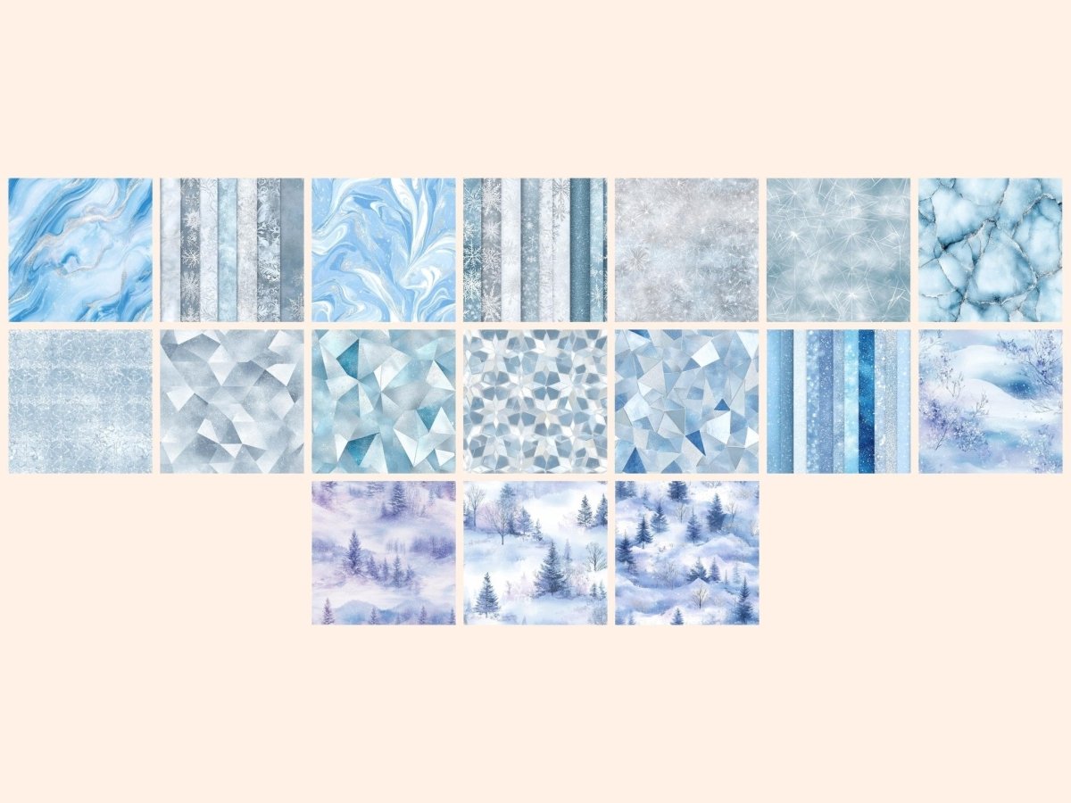 Frosted Winter Dreams Seamless Digital Paper Frost Seamless Art - Wonders Artist
