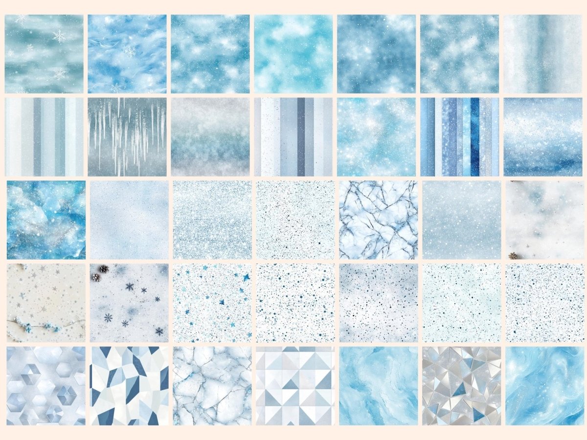 Frosted Winter Dreams Seamless Digital Paper Frost Seamless Art - Wonders Artist