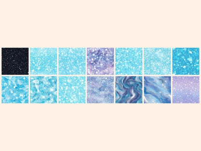 Frosty Glitter Seamless Digital Paper Frost Glitter Paper - Wonders Artist