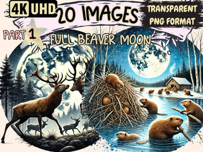 Full Beaver Moon Clipart almanac moon clipart - Wonders Artist
