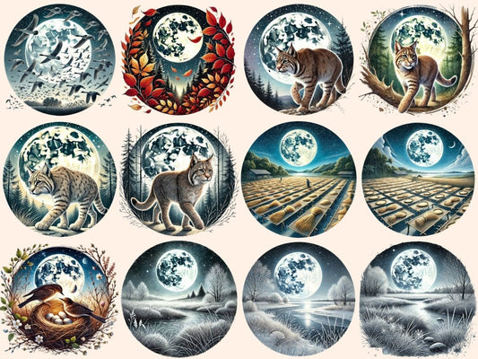 Voller Hunter Moon Clipart