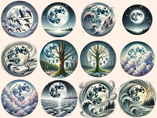 Voller Wurm Moon Clipart