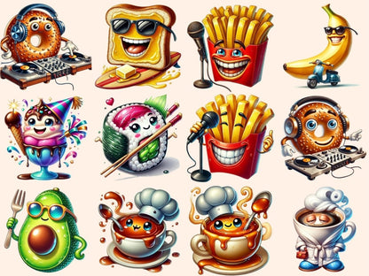 Funny Food Clipart Cartoon Food PNG - Wonders Artist