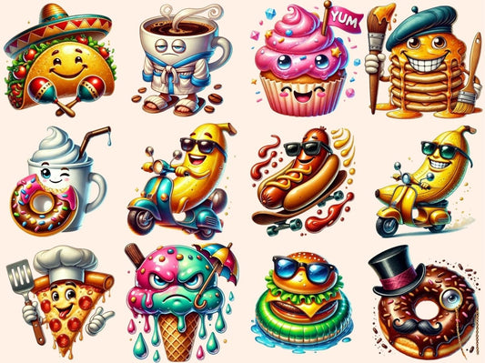 คลิปอาร์ตอาหารตลก (P2)