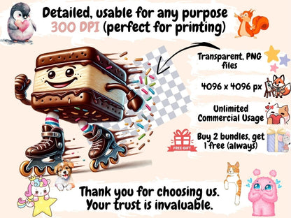 Funny Food (P3) Clipart Cartoon Food PNG - Wonders Artist